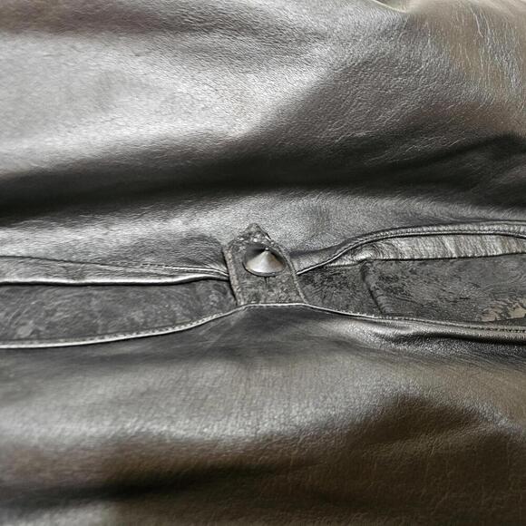 G-III Stylish Black Leather Blazer Jacket for Women Vintage 1980s - Picture 9 of 10